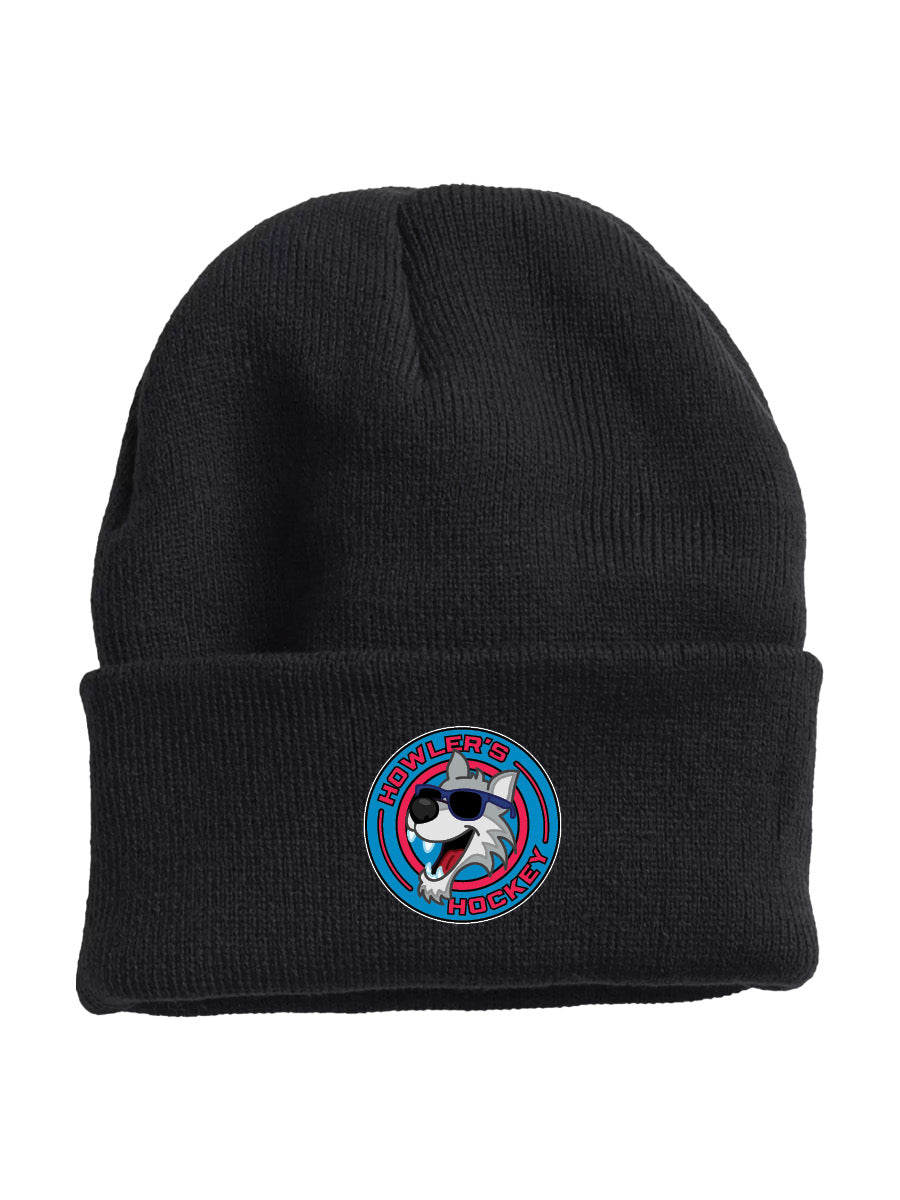 Howler's Hockey - Flip Cuff Beanie - Embroidered Patch Logo - OSFA