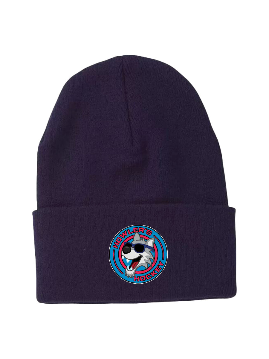 Howler's Hockey - Flip Cuff Beanie - Embroidered Patch Logo - OSFA