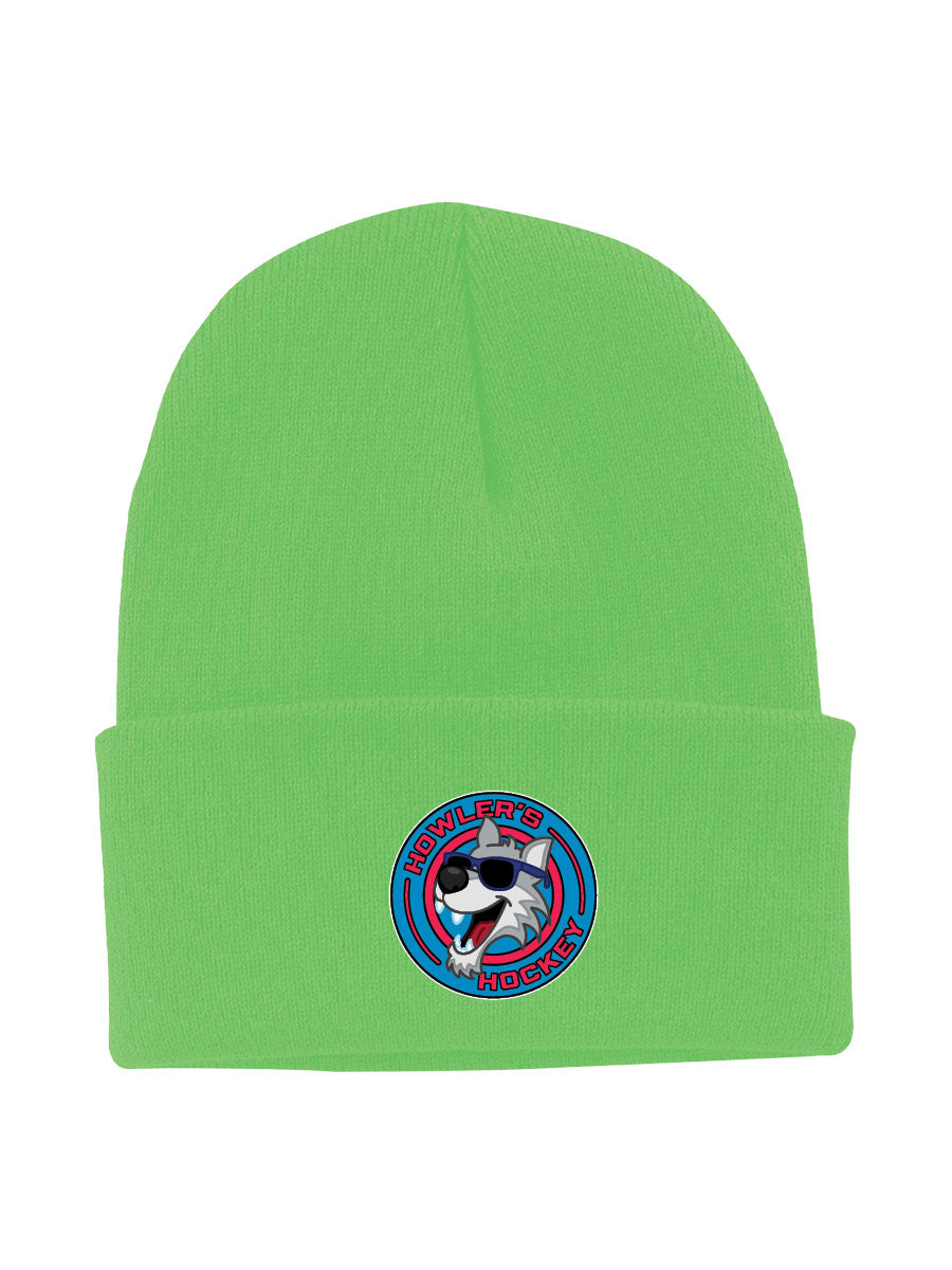 Howler's Hockey - Flip Cuff Beanie - Embroidered Patch Logo - OSFA