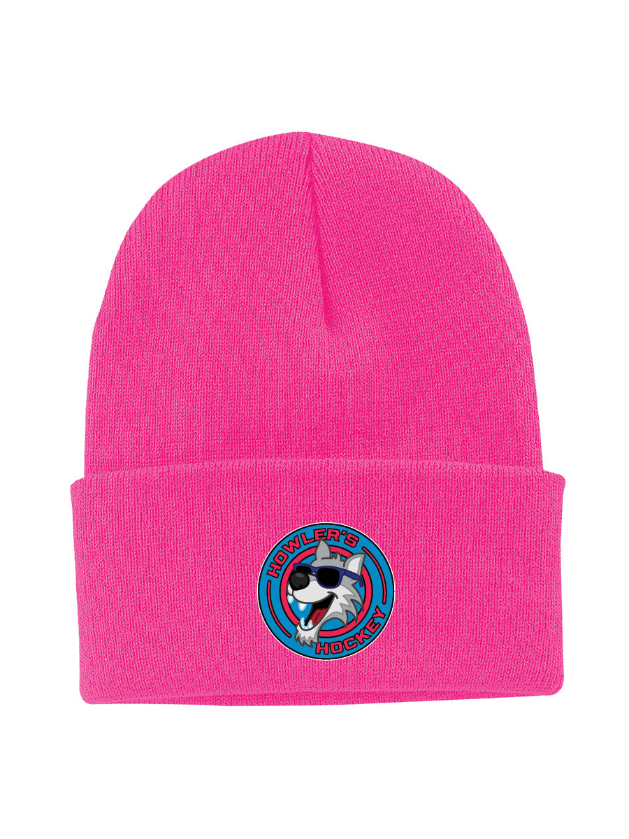 Howler's Hockey - Flip Cuff Beanie - Embroidered Patch Logo - OSFA