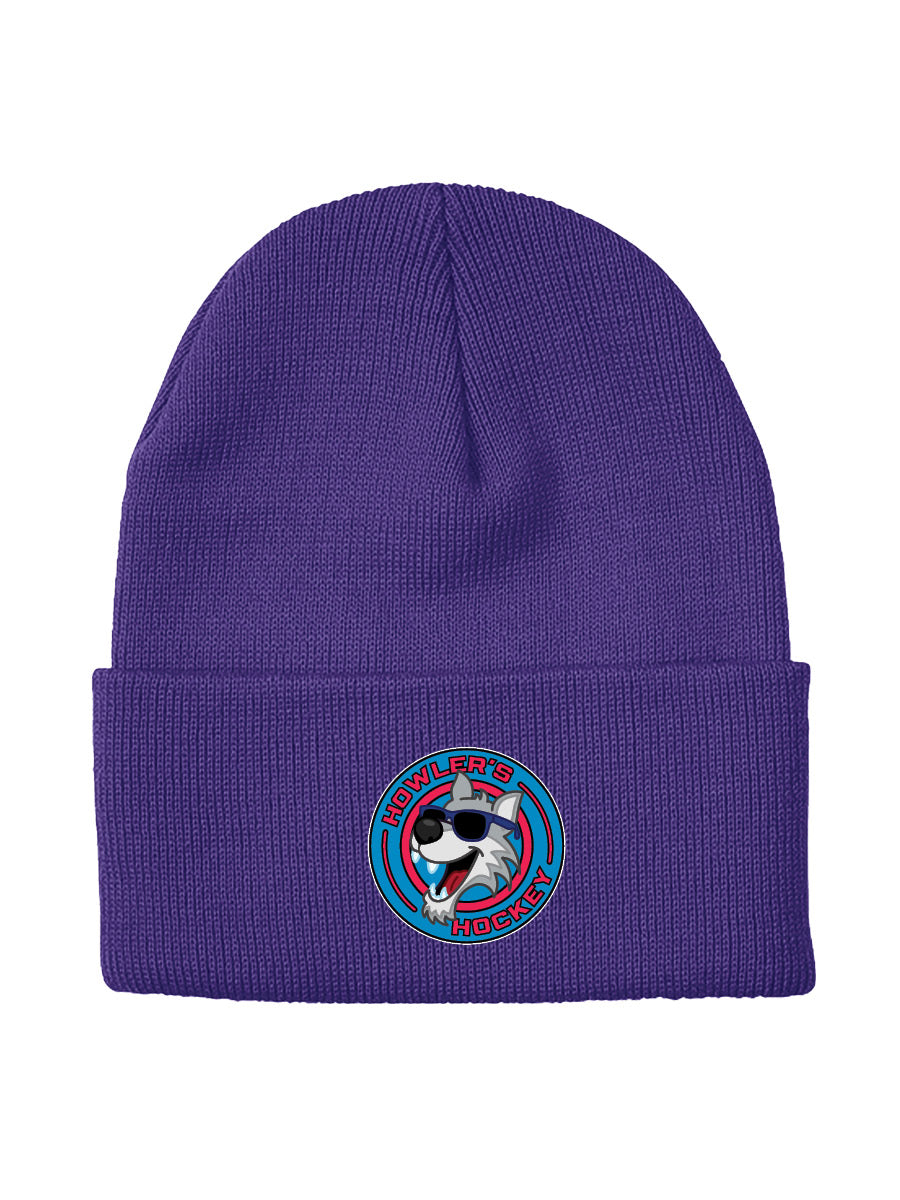 Howler's Hockey - Flip Cuff Beanie - Embroidered Patch Logo - OSFA