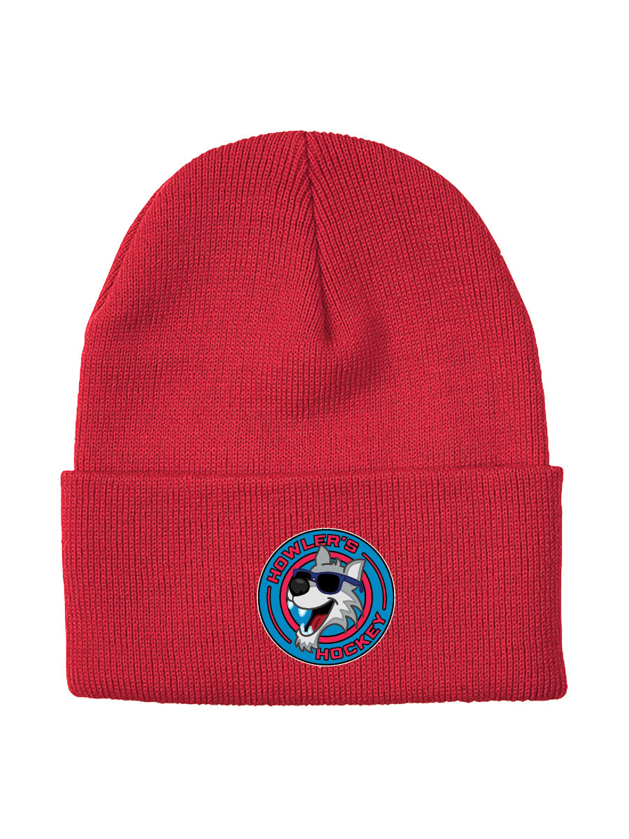 Howler's Hockey - Flip Cuff Beanie - Embroidered Patch Logo - OSFA