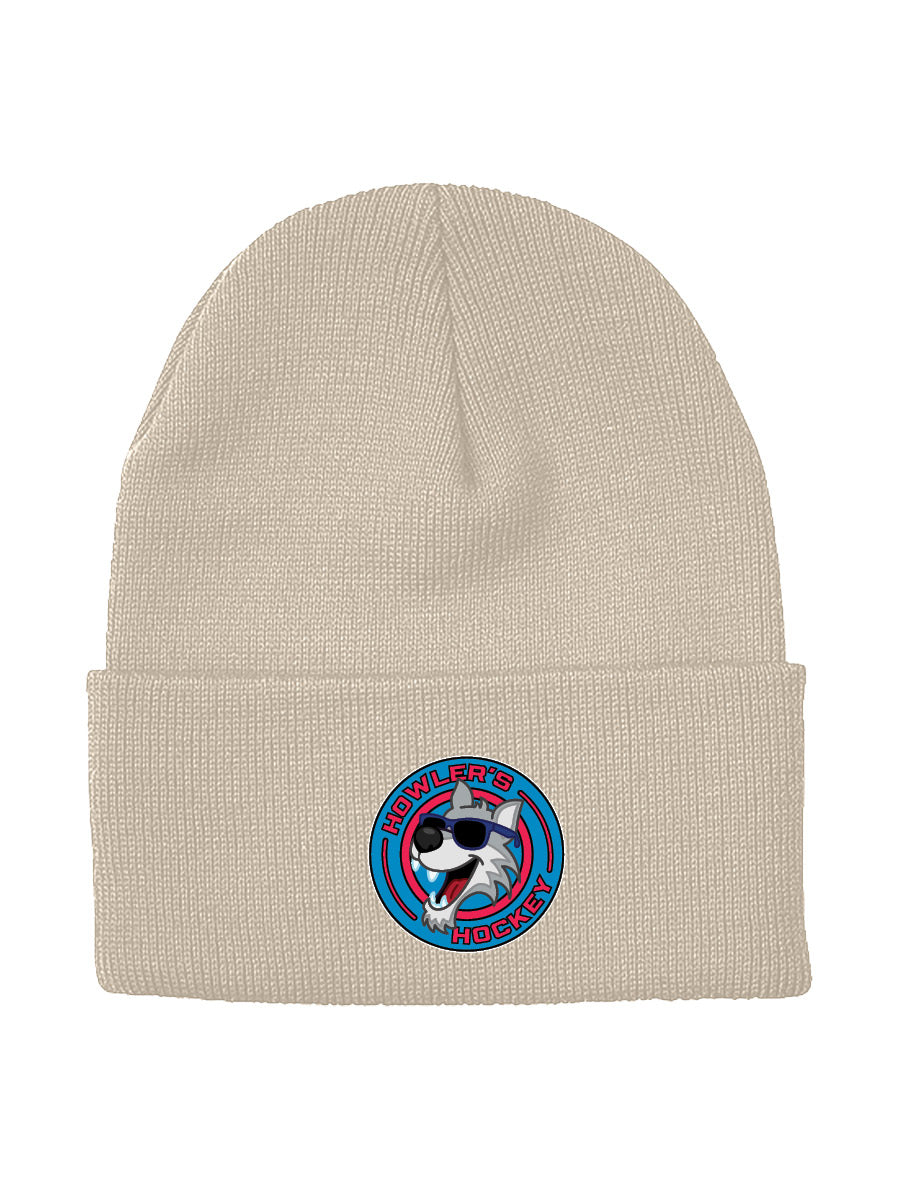 Howler's Hockey - Flip Cuff Beanie - Embroidered Patch Logo - OSFA