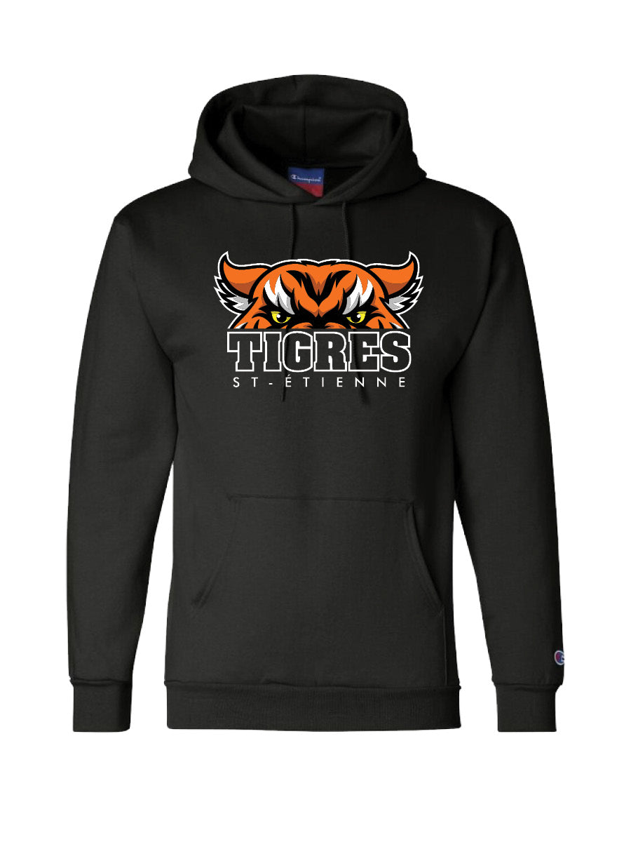 ST-ETIENNE Embroidered Champion Hoodie YOUTH S BLACK