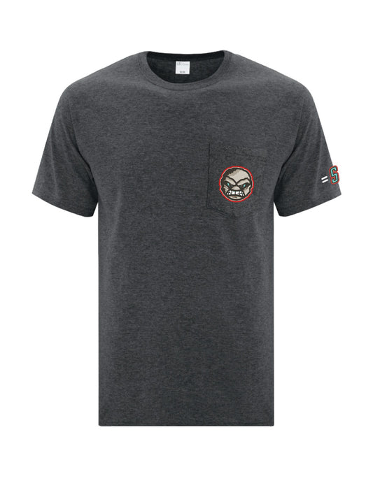 Rock Monster - Monster Face Unisex Pocket T-Shirt