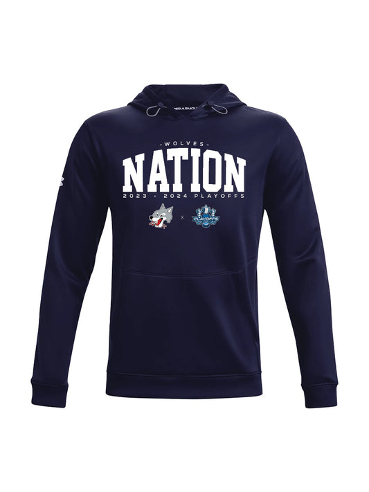 Wolves Under Armour Navy 2024 Playoff Hoodie