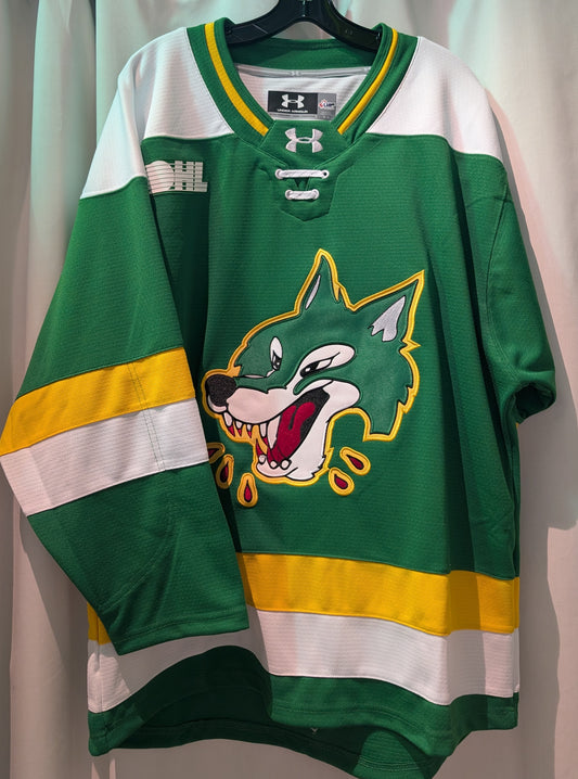 Wolves Authentic UA Replica Game Jersey - Green