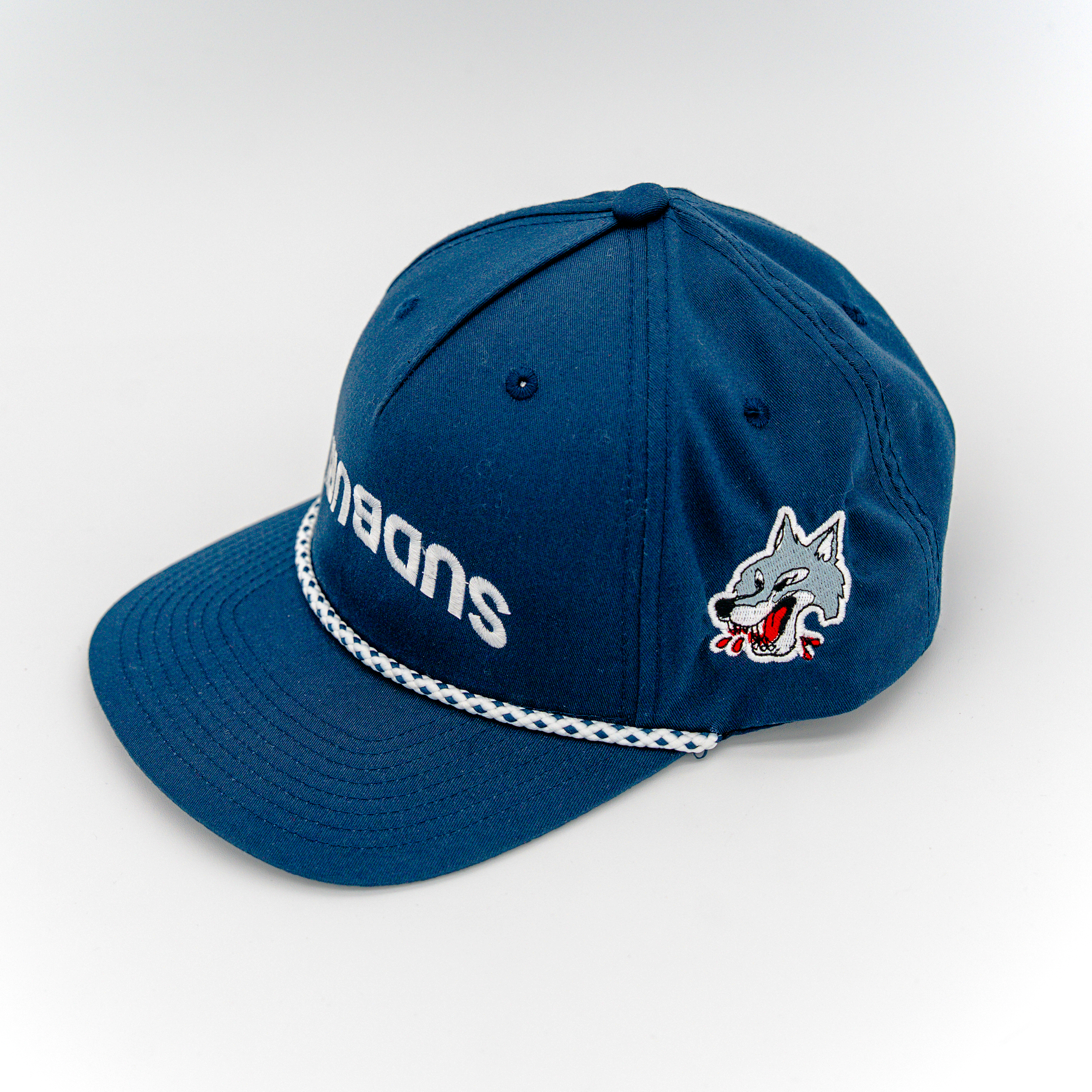Wolves Upside Down Sudbury Navy Rope Hat