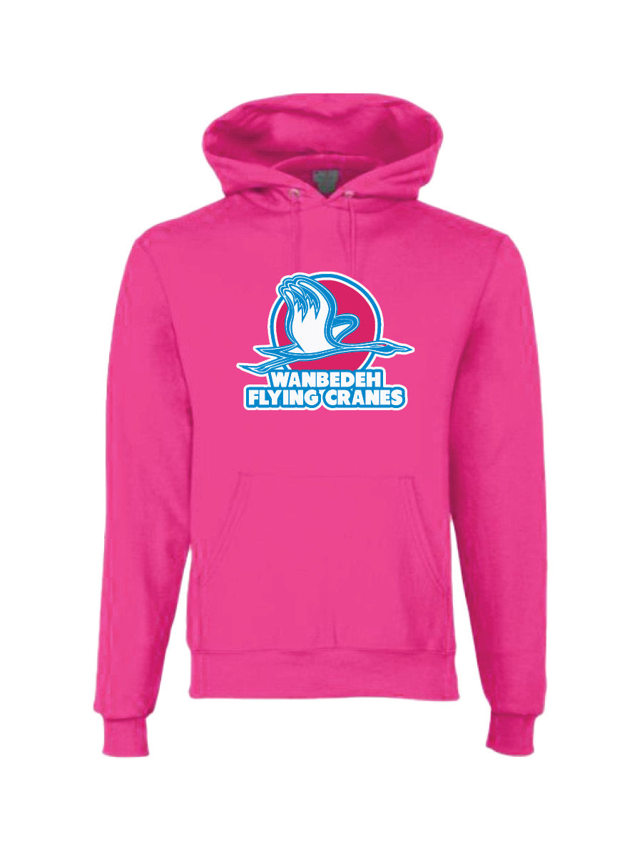 FLYING CRANES - Pink Printed Champion Hoodie