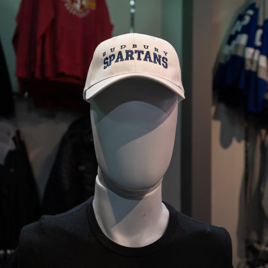 Spartans White Adjustable Hat