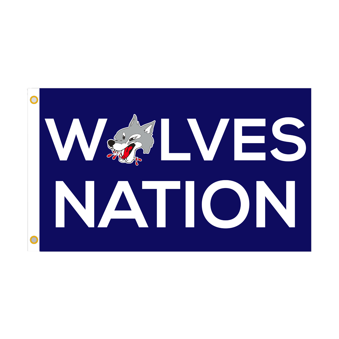 Wolves Nation Flag – Greater Sports Apparel