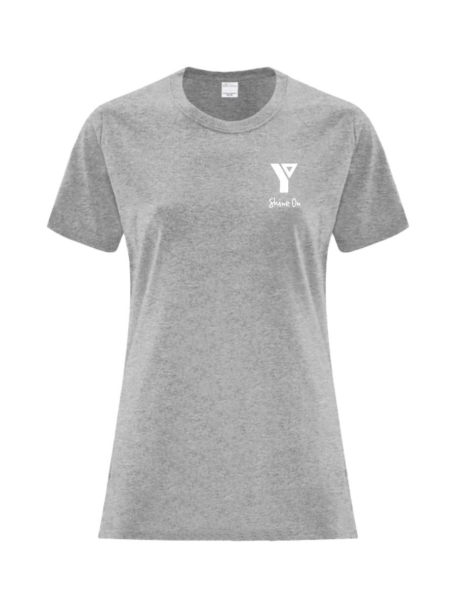 YMCA H&W - Ladies Cotton T-Shirt - Printed Logo