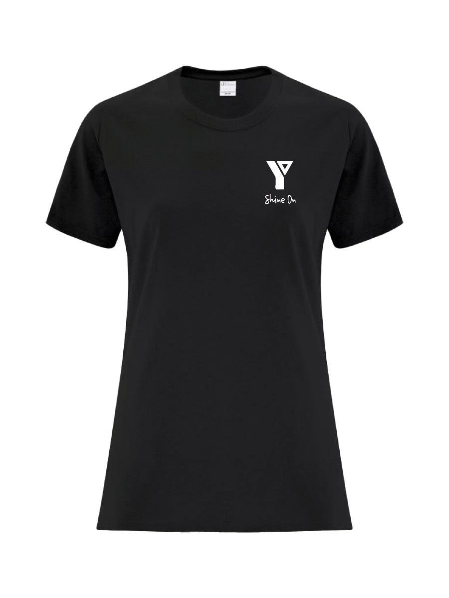 YMCA H&W - Ladies Cotton T-Shirt - Printed Logo