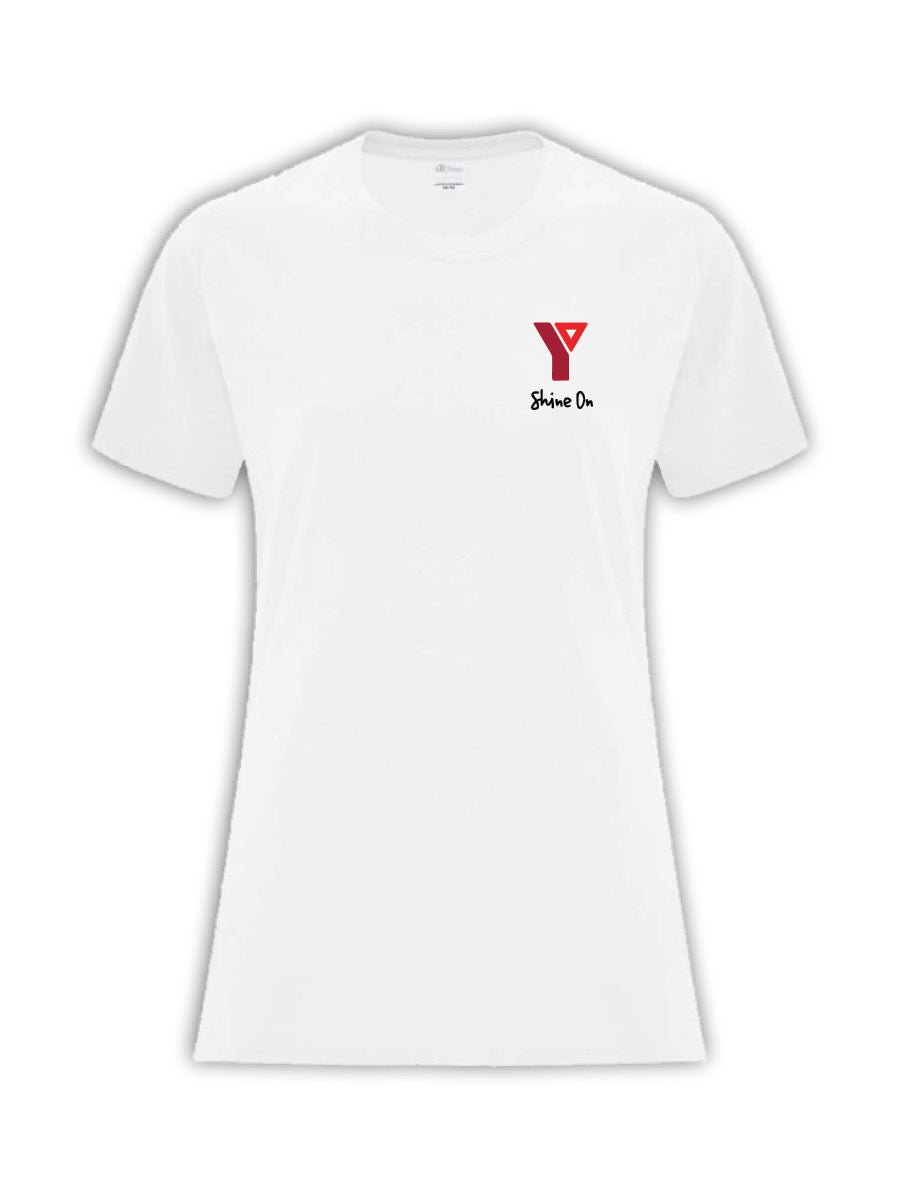 YMCA H&W - Ladies Cotton T-Shirt - Printed Logo