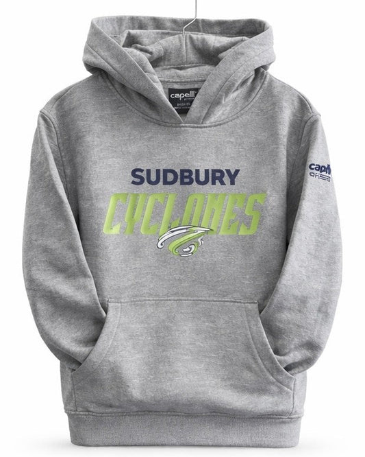 Cyclones26 Grey Ladies Basic Fleece Hoodie