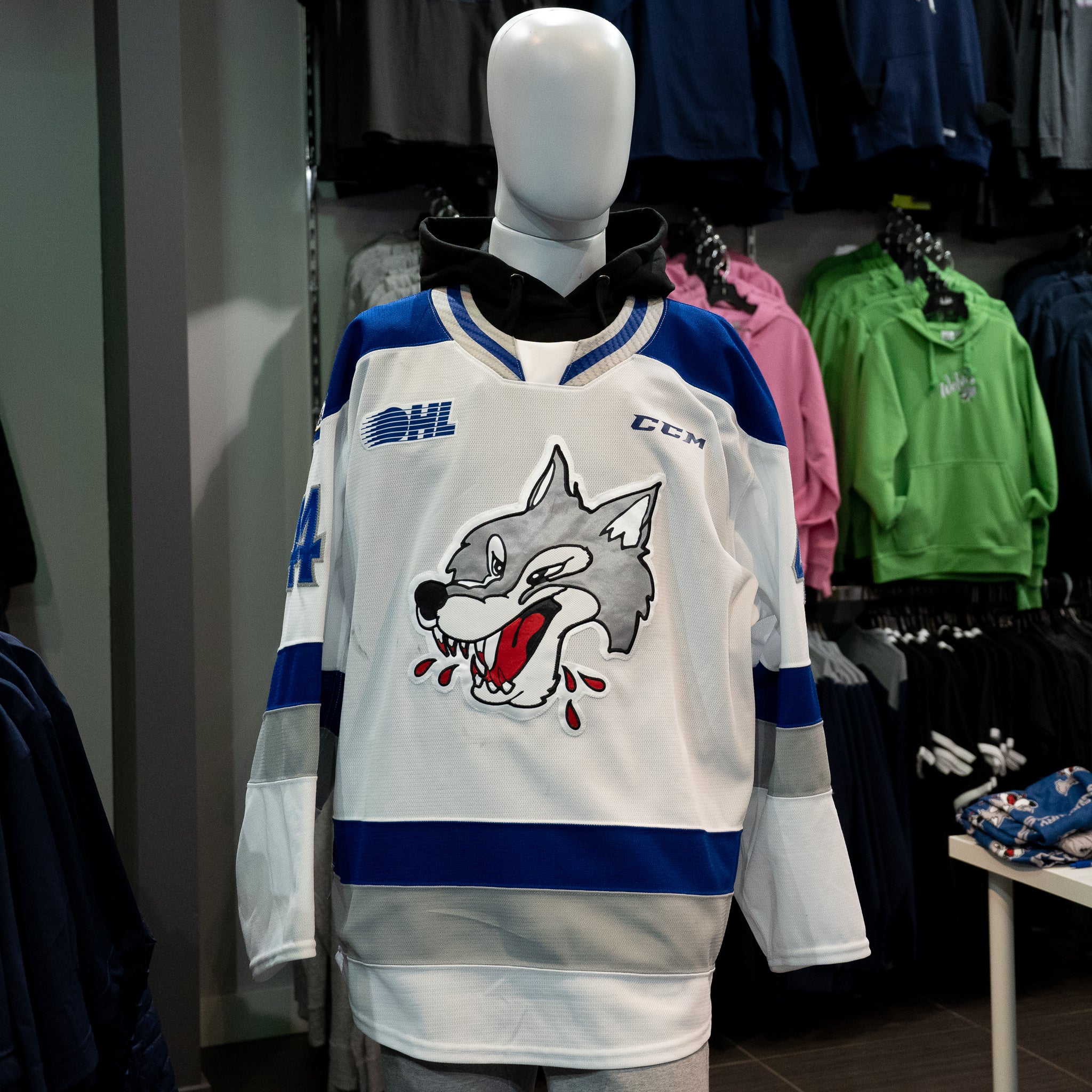 Wolves White Game Worn Jersey