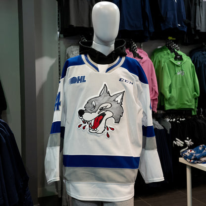 Wolves White Game Worn Jersey