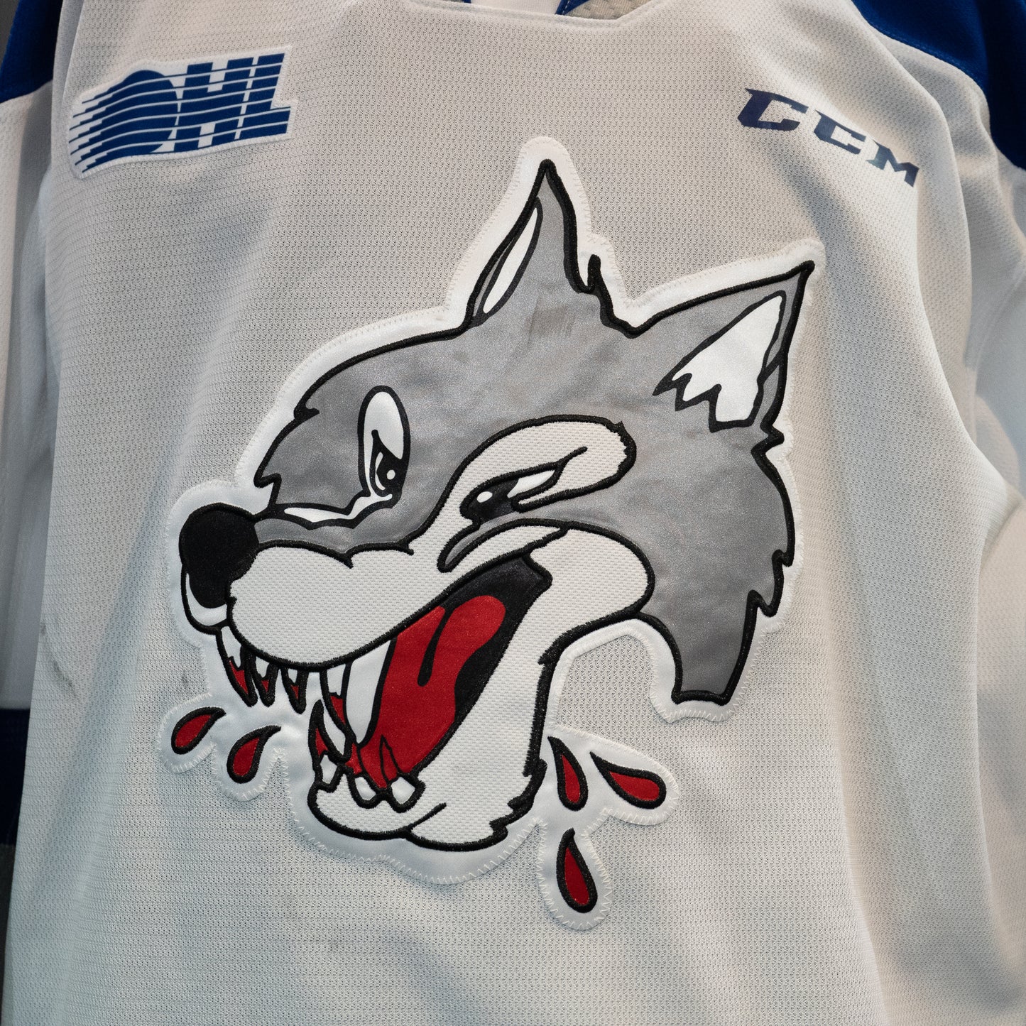 Wolves White Game Worn Jersey
