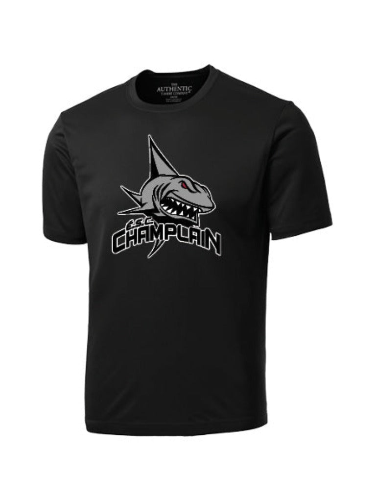 CHAMPLAIN - Printed Black ProTeam Gym Shirt (Unisex)