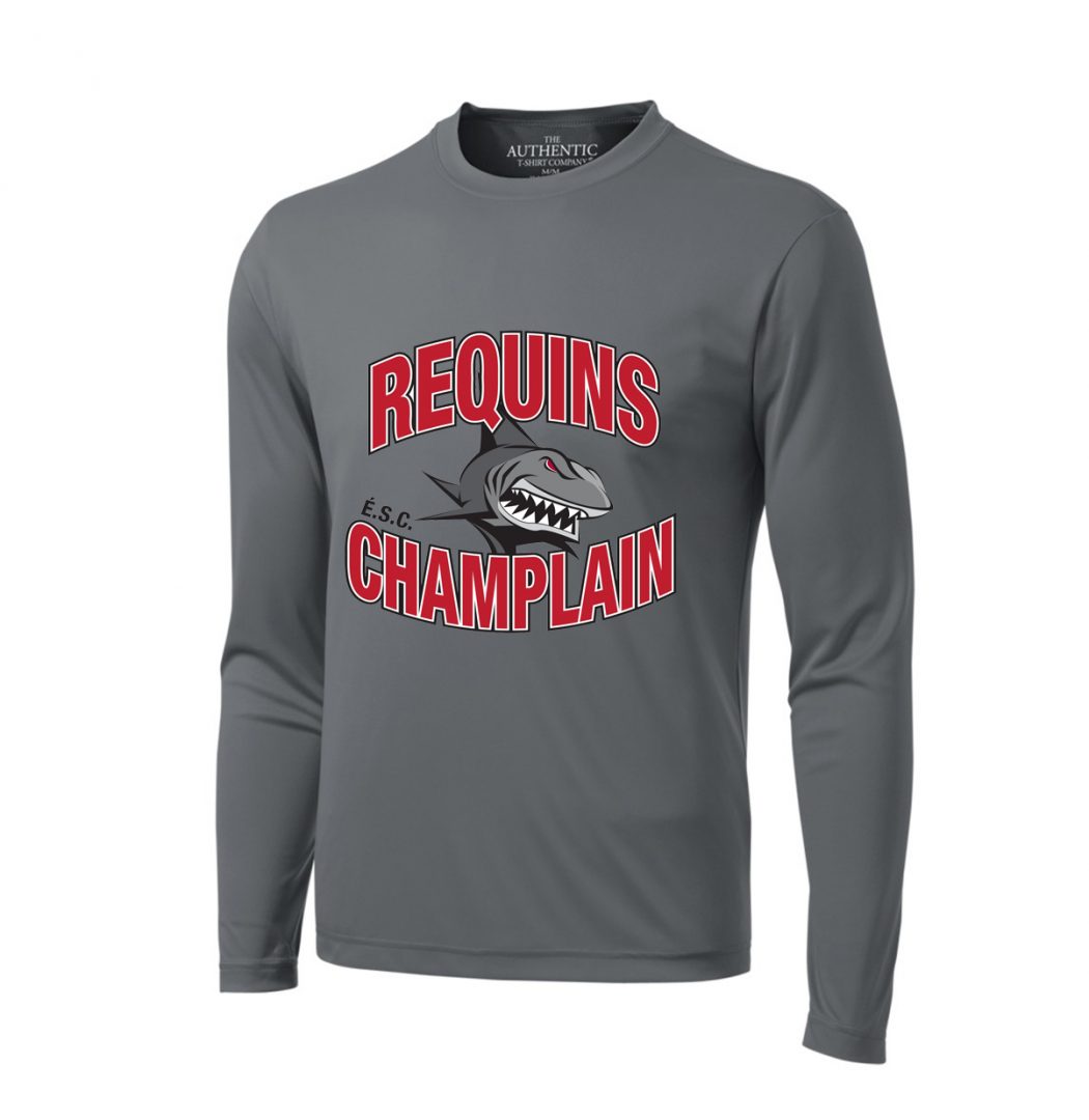 CHAMPLAIN - Printed Grey ProTeam Long sleeve (Unisex)