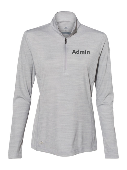 GymZone Adidas Women's Lightweight Mélange Quarter-Zip Pullover