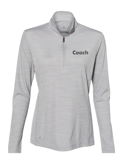 GymZone Adidas Women's Lightweight Mélange Quarter-Zip Pullover
