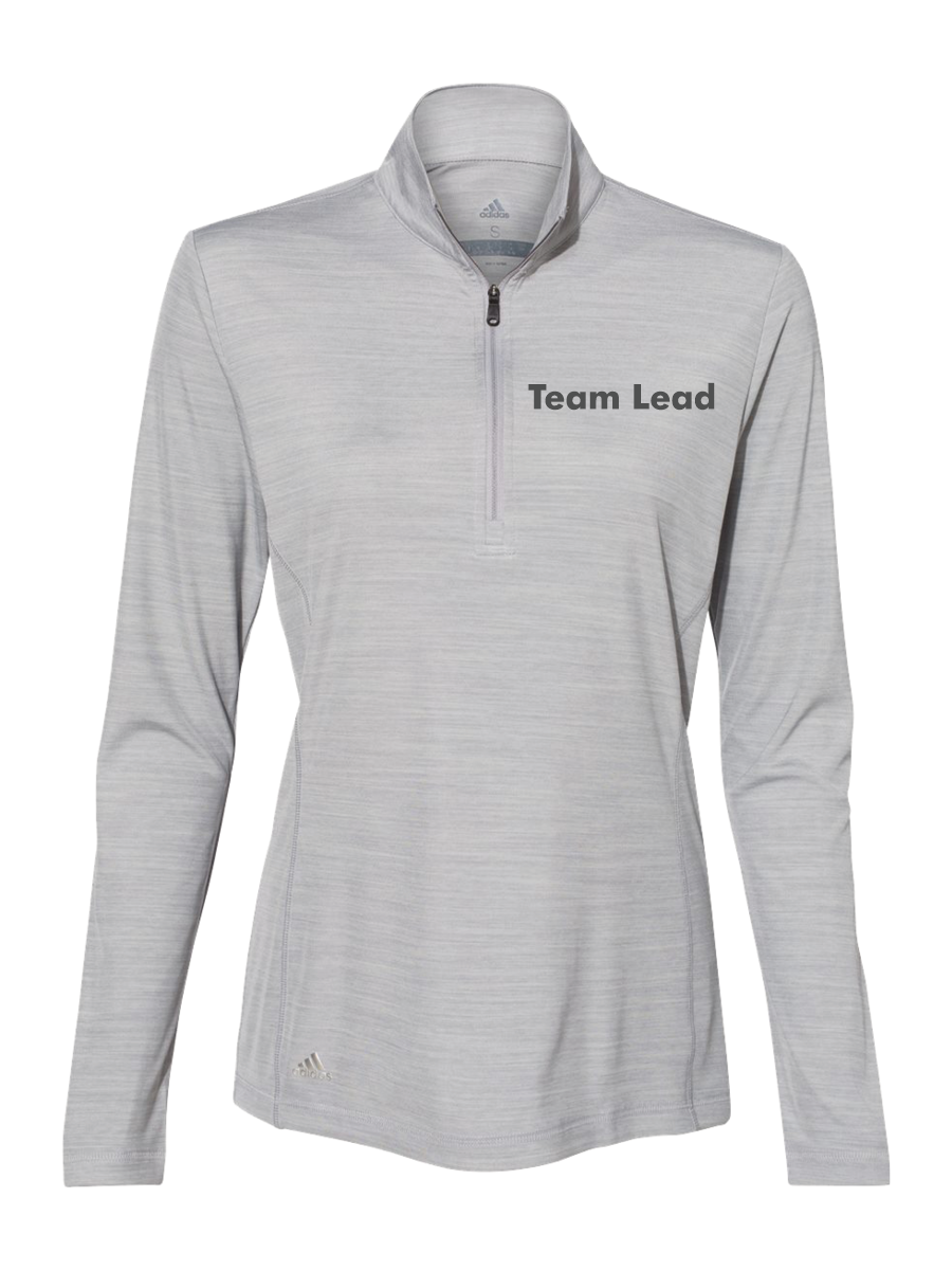 GymZone Adidas Women's Lightweight Mélange Quarter-Zip Pullover  - Printed Logo
