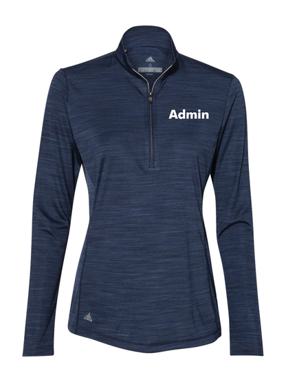 GymZone Adidas Women's Lightweight Mélange Quarter-Zip Pullover