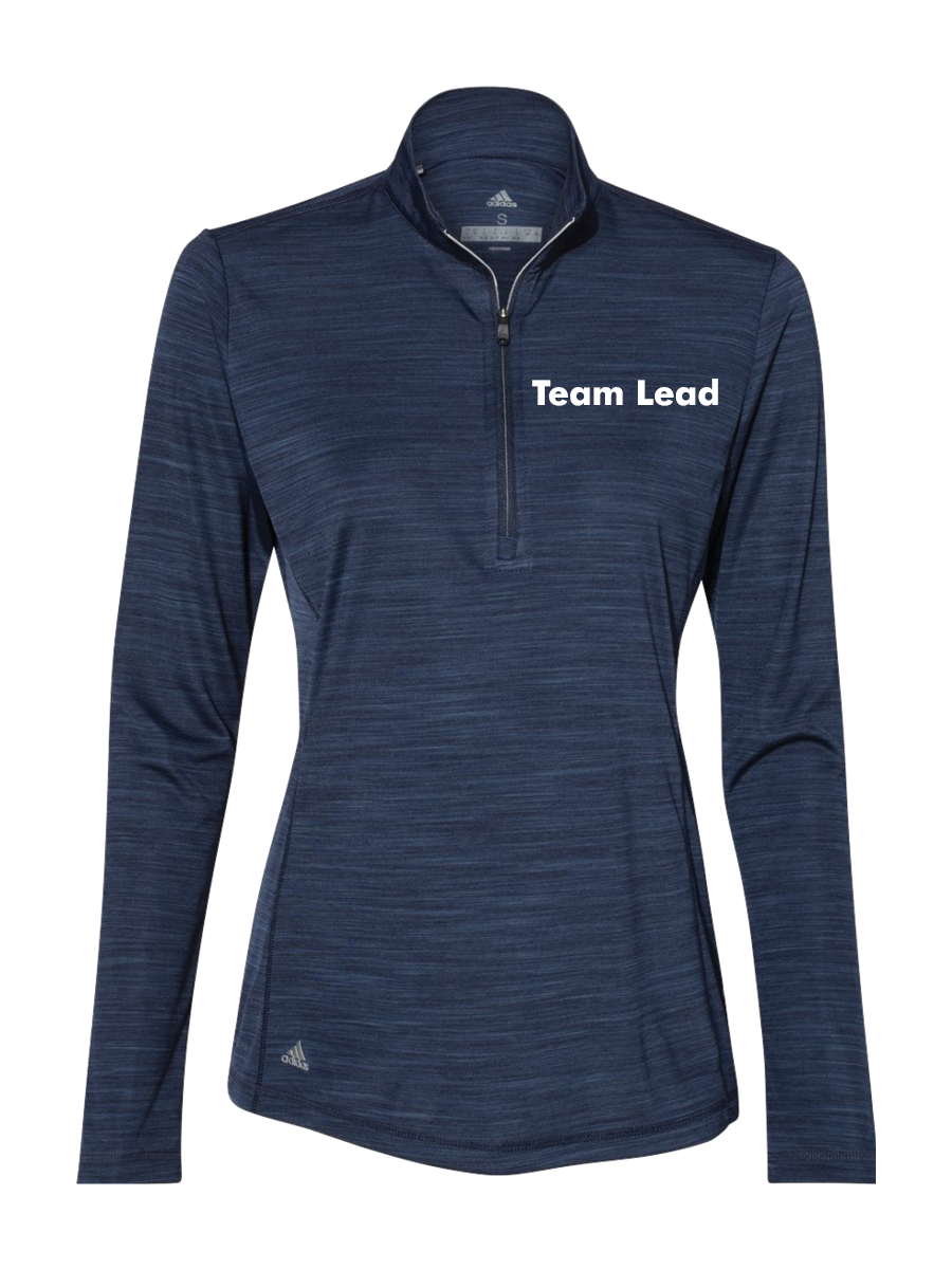 GymZone Adidas Women's Lightweight Mélange Quarter-Zip Pullover  - Printed Logo