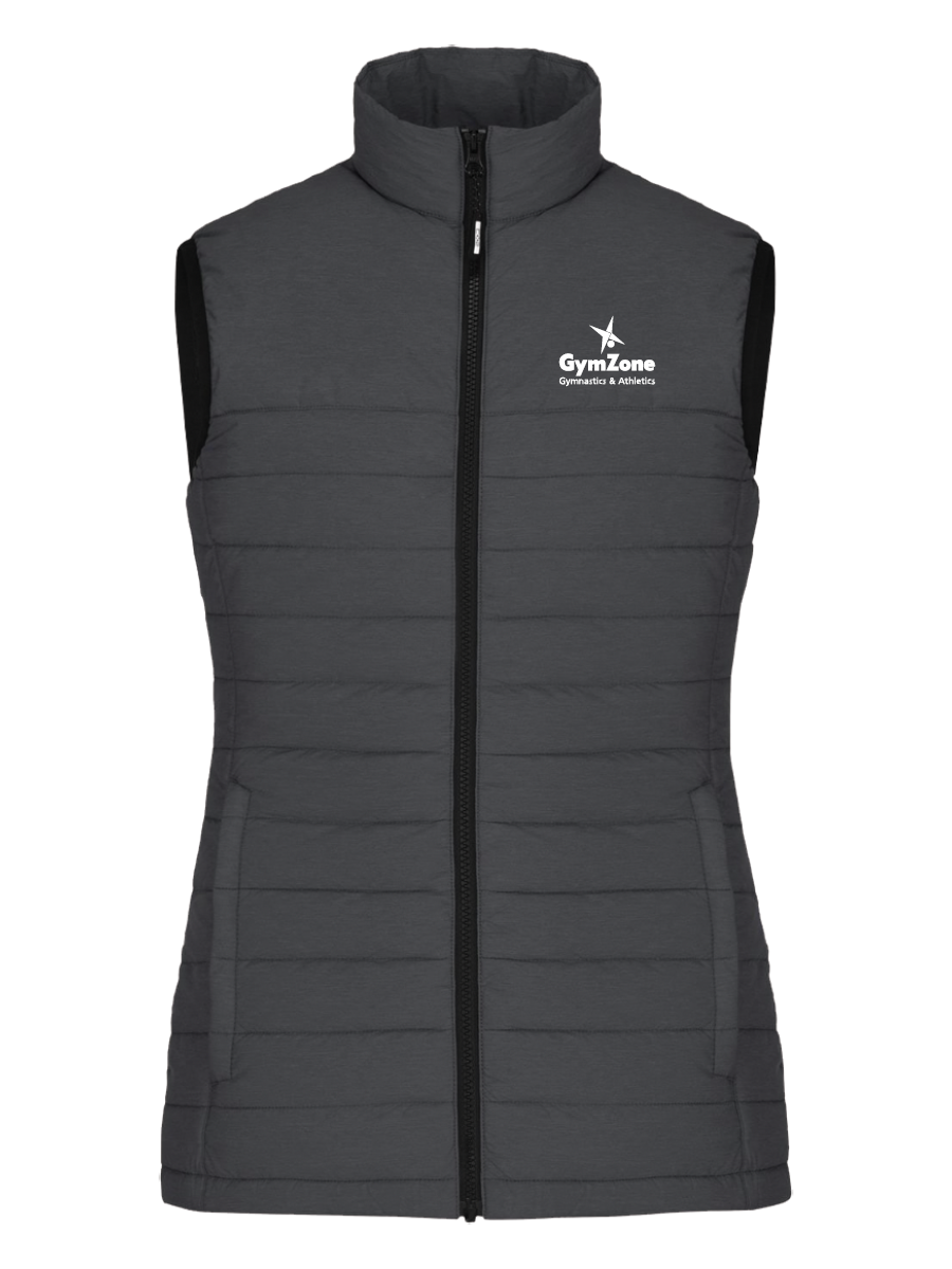 GymZone Ladies Inuvik Puffer Vest - Embroidered Logo