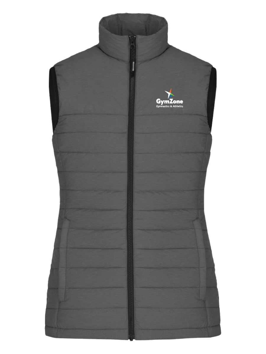 GymZone Ladies Inuvik Puffer Vest - Embroidered Logo