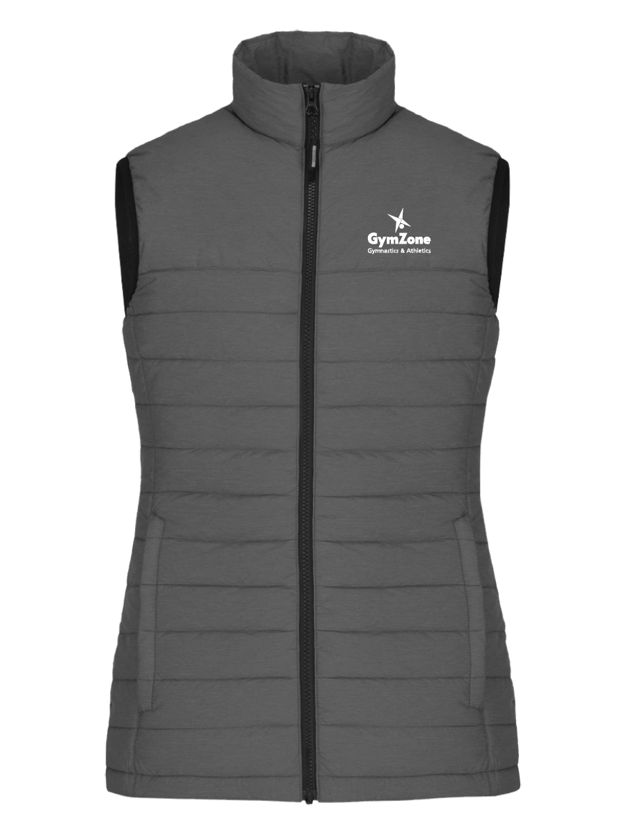 GymZone Ladies Inuvik Puffer Vest - Embroidered Logo