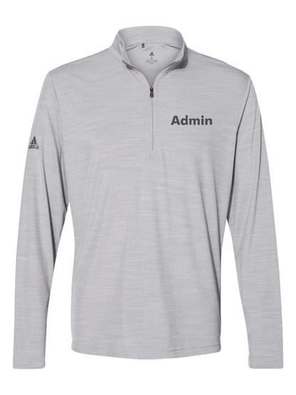 GymZone Adidas Men's Lightweight Mélange Quarter-Zip Pullover