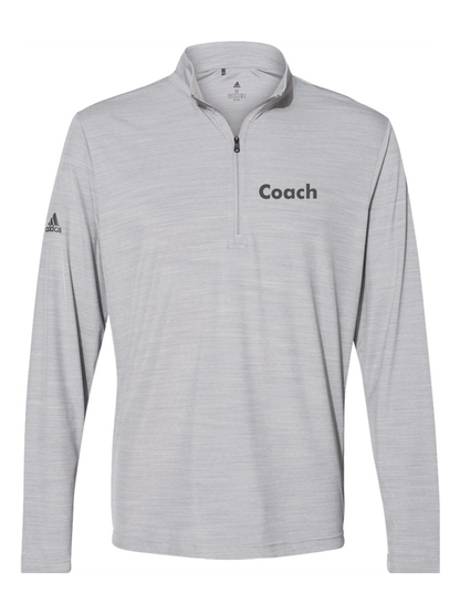 GymZone Adidas Men's Lightweight Mélange Quarter-Zip Pullover