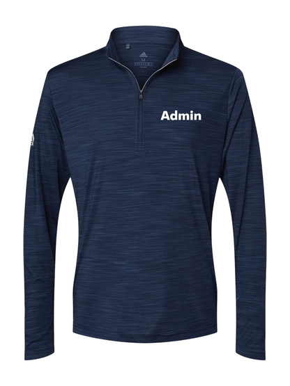 GymZone Adidas Men's Lightweight Mélange Quarter-Zip Pullover