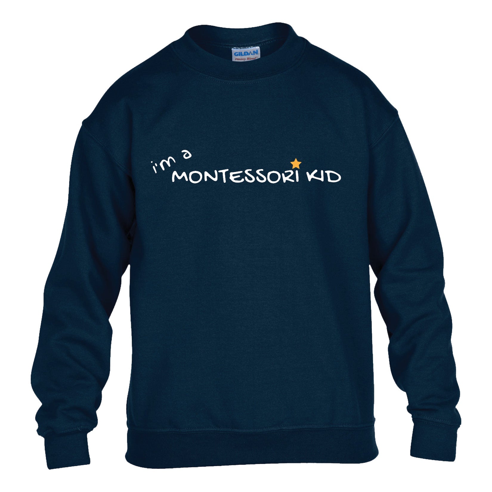 MONTESSORI - I'm a Montessori Kid Crewneck Sweater - Printed Logo
