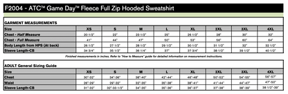GymZone Mens Game Day Fleece Full Zip Hoodie